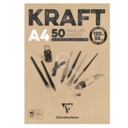 Bloc kraft brun A4