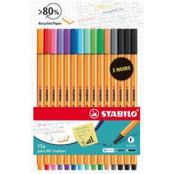 Etui de 15 stylos points...