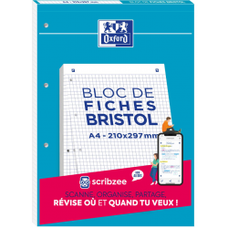 Fiches Bristol Oxford - Blanc