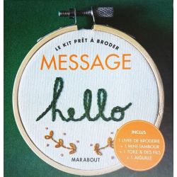 Kit prêt à broder - message