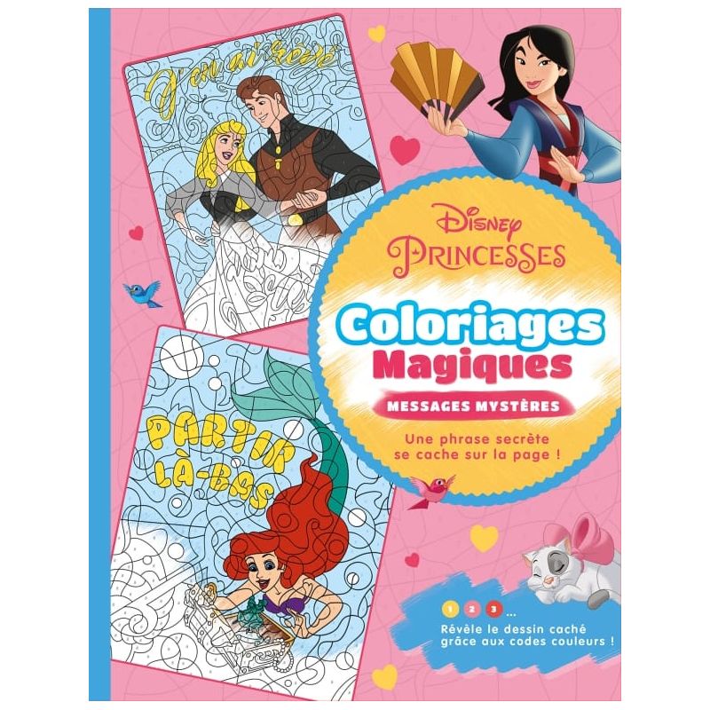 Livre de coloriage Princesse Disney colorare Avec marqueurs magique